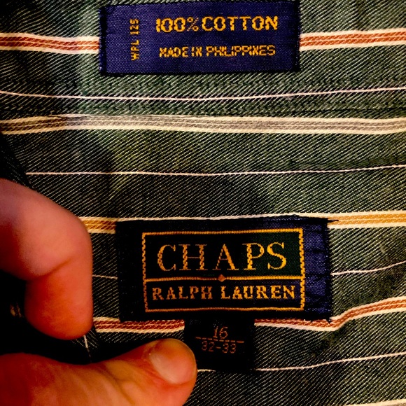Ralph Lauren CHAPS vintage button down shirt Size L - Picture 2 of 4
